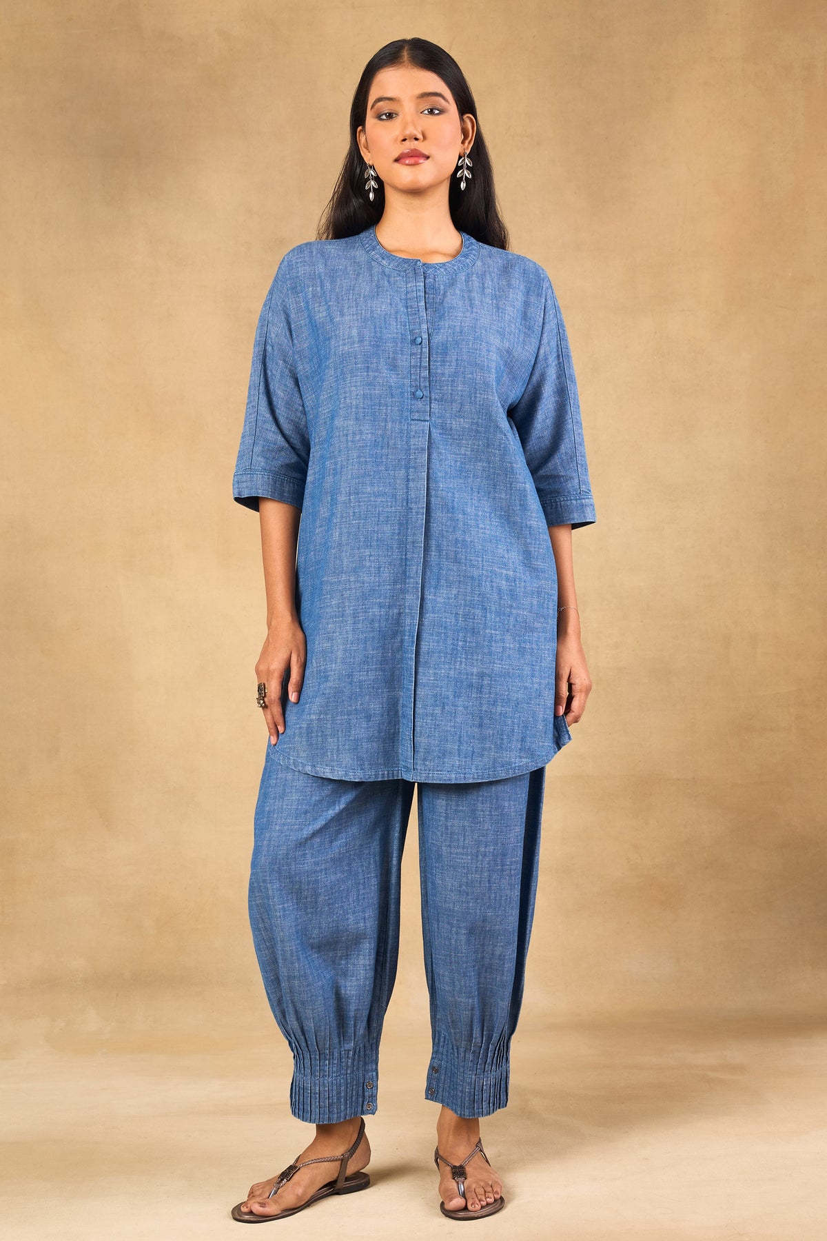 Indigo Denim Slub Co-ord Set