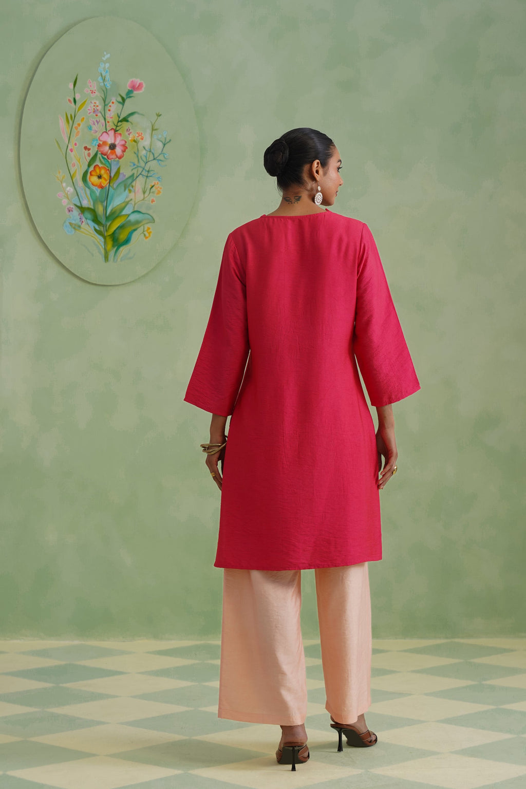 Rani Bloom Embroidered Kurta Set