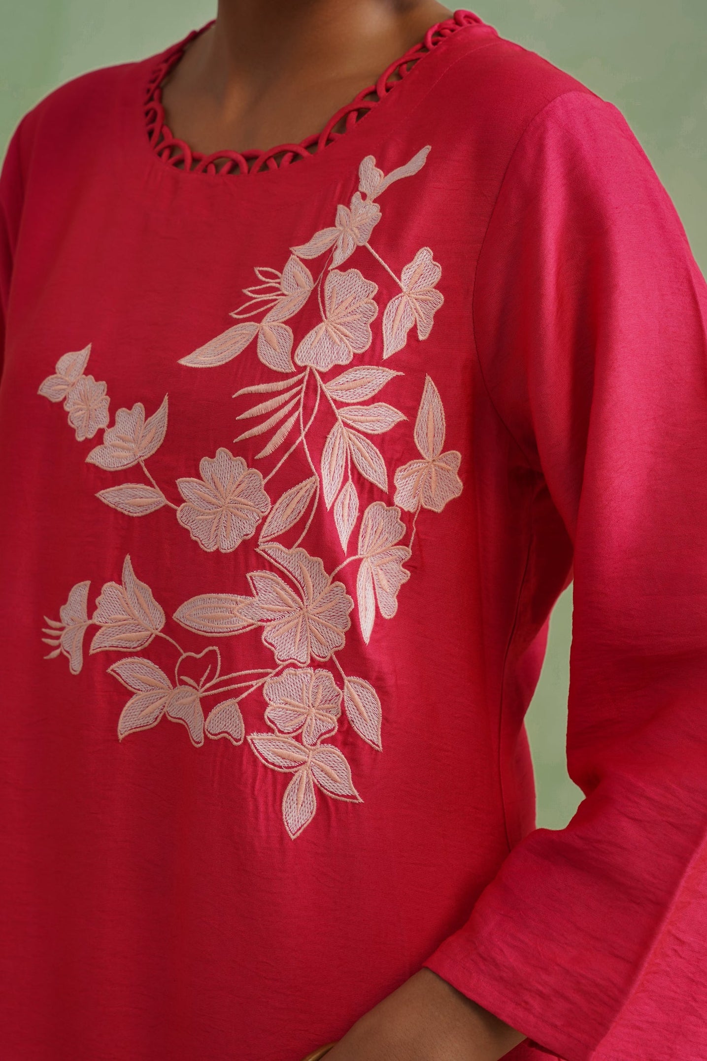 Rani Bloom Embroidered Kurta Set