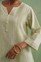 Pistachio Mist Cutwork Lace Kurta Set