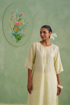 Golden Hour Floral Lurex Jacquard Kurta Set