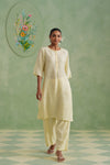 Golden Hour Floral Lurex Jacquard Kurta Set