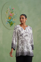 Midnight Noir Botanical Printed Co-ord Set