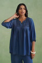 Blue Pinktucks Denim Co-ord Set Korah Stitch