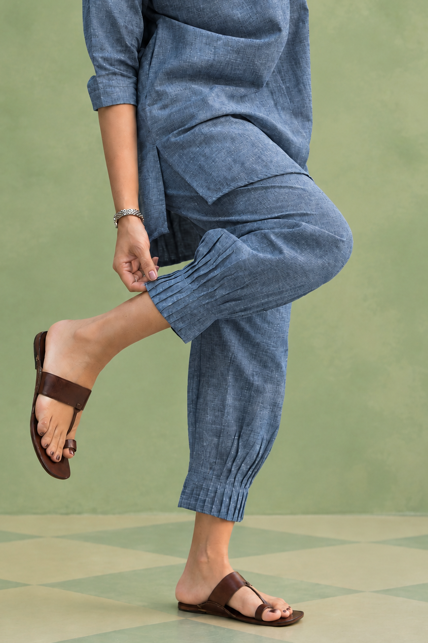Indigo Denim Slub Co-ord Set