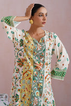Heritage-Inspired Digital Placement Printed Kurta Set Korah Stitch