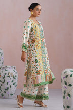 Heritage-Inspired Digital Placement Printed Kurta Set Korah Stitch