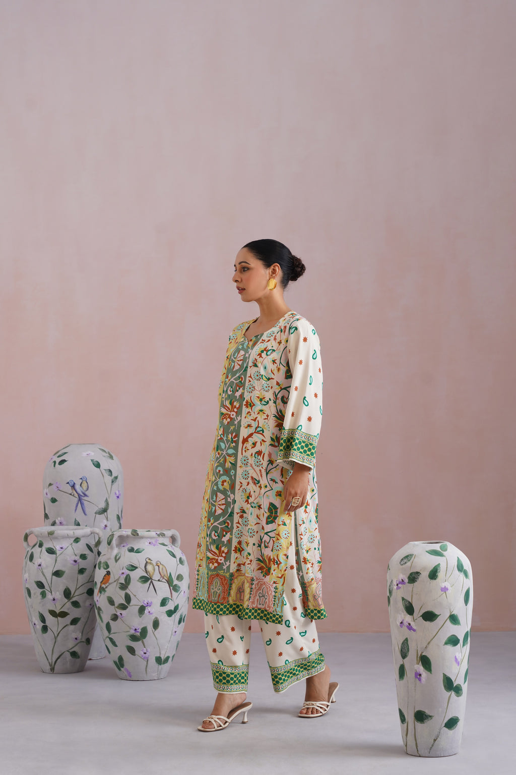 Heritage-Inspired Digital Printed Kurta Set