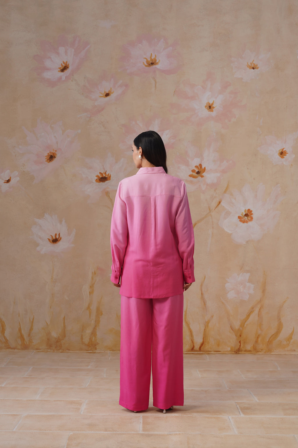 Pink Ombre Digital Printed Co-ord Set