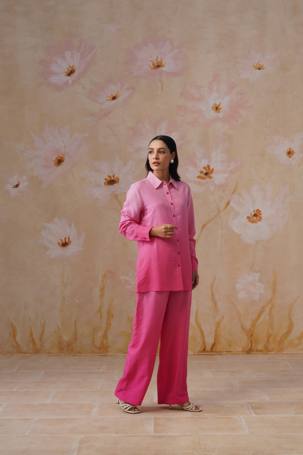 Pink Ombre Digital Printed Co-ord Set