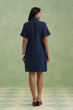 Indigo Denim Mini Shirt Dress Korah Stitch