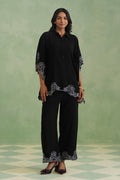 Noir Bloom Kaftaan Co-ord Set Korah Stitch