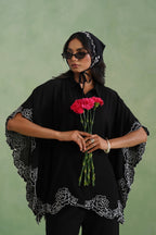 Noir Bloom Kaftaan Co-ord Set Korah Stitch