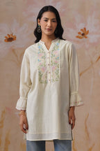 Pastel Yellow Embroidered Tunic Korah Stitch