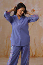 Shefali Singhal in Lavender Embroidered Co-Ord Set Korah Stitch