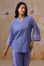 Shefali Singhal in Lavender Embroidered Co-Ord Set Korah Stitch