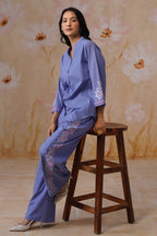 Shefali Singhal in Lavender Embroidered Co-Ord Set Korah Stitch
