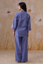 Shefali Singhal in Lavender Embroidered Co-Ord Set Korah Stitch