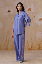 Shefali Singhal in Lavender Embroidered Co-Ord Set Korah Stitch